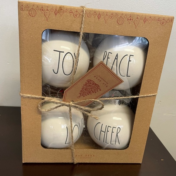 NWT Rae Dunn Ornaments JOY - Picture 1 of 6